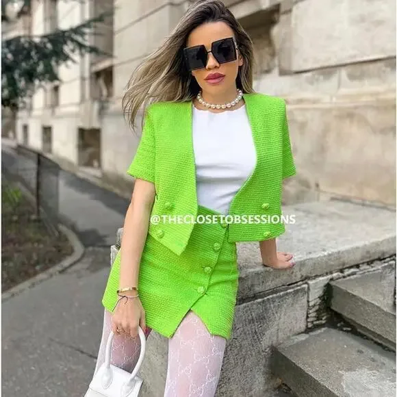 ZARA High-Waisted Mini Skirt NWT - Picture 1 of 15